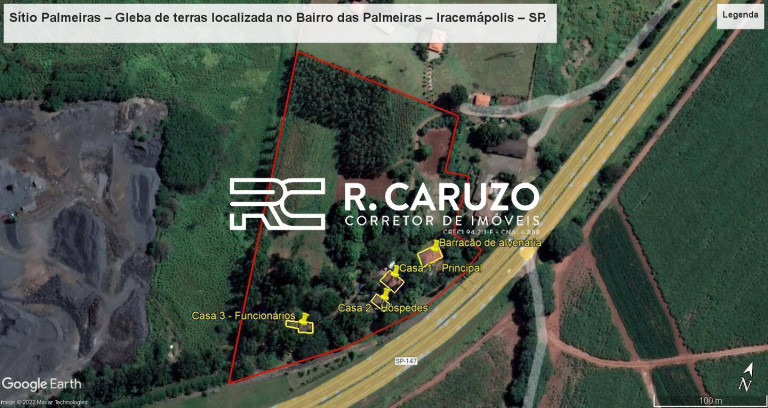 Terreno à Venda, 21 m² em Bairro Das Palmeiras - Iracemápolis