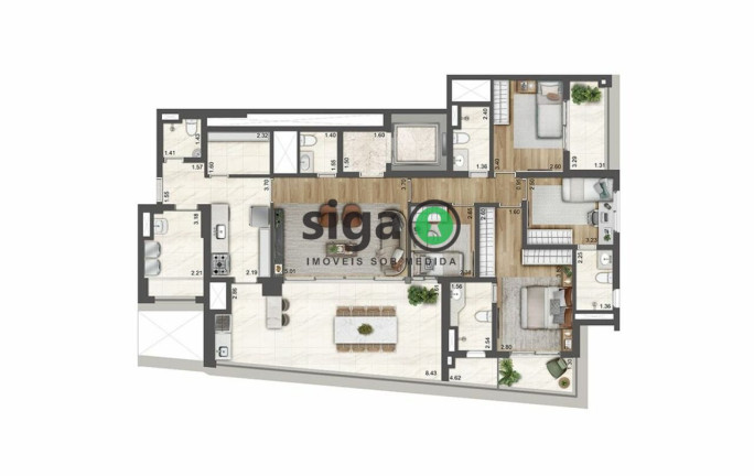 Imagem Apartamento com 4 Quartos à Venda, 162 m² em Brooklin - São Paulo Imagem Apartamento com 4 Quartos à Venda, 162 m² em Brooklin - São Paulo