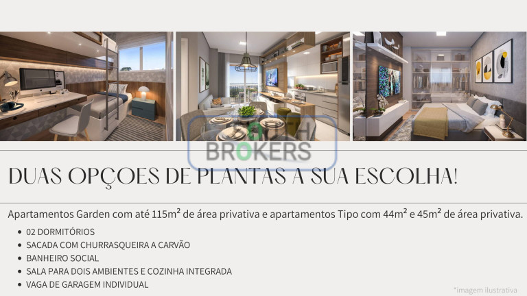 Imagem Apartamento com 2 Quartos à Venda, 44 m² em Boneca Do Iguaçu - São José Dos Pinhais Imagem Apartamento com 2 Quartos à Venda, 44 m² em Boneca Do Iguaçu - São José Dos Pinhais