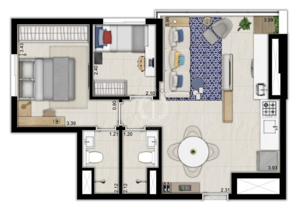 Imagem Apartamento com 1 Quarto à Venda, 34 m² em Ipiranga - São Paulo