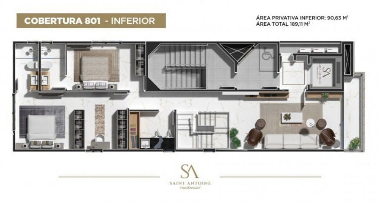 Imagem Imóvel com 2 Quartos à Venda, 92 m² em Praia Brava De Itajaí - Itajaí