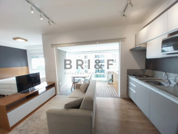 Imagem Apartamento com 1 Quarto para Alugar, 42 m² em Brooklin - São Paulo Imagem Apartamento com 1 Quarto para Alugar, 42 m² em Brooklin - São Paulo