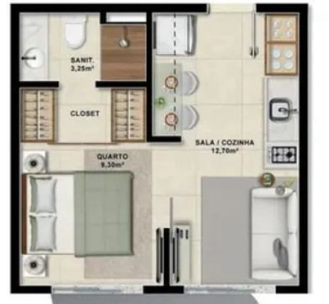 Imagem Studio com 1 Quarto à Venda, 25 m² em Ondina - Salvador Imagem Studio com 1 Quarto à Venda, 25 m² em Ondina - Salvador