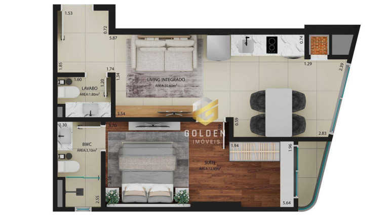 Imagem Apartamento com 1 Quarto à Venda, 47 m² em Perequê - Porto Belo Imagem Apartamento com 1 Quarto à Venda, 47 m² em Perequê - Porto Belo