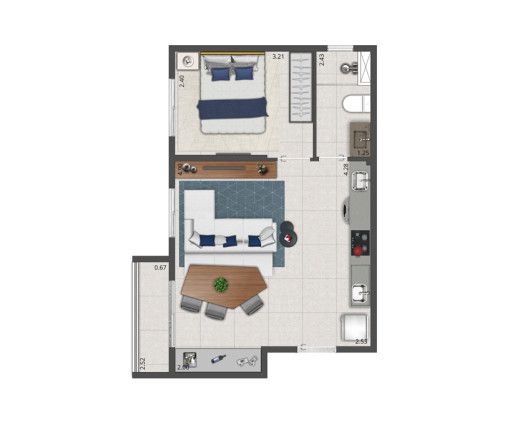 Imagem Apartamento com 2 Quartos à Venda, 35 m² em Moema - São Paulo