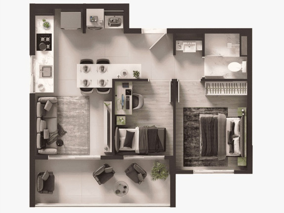 Imagem Apartamento com 1 Quarto à Venda, 33 m² em Morumbi - São Paulo
