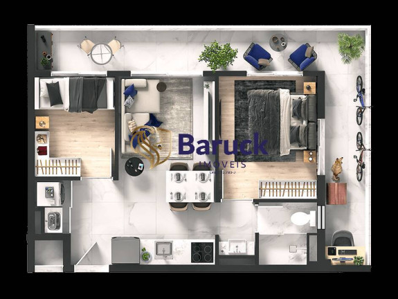 Imagem Apartamento com 2 Quartos à Venda, 51 m² em Morumbi - São Paulo