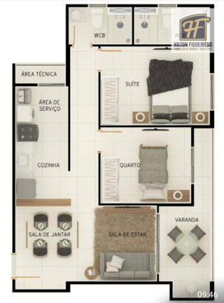 Imagem Apartamento com 3 Quartos à Venda, 89 m² em Jardim Oceania - João Pessoa Imagem Apartamento com 3 Quartos à Venda, 89 m² em Jardim Oceania - João Pessoa