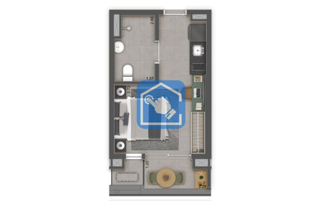 Imagem Apartamento com 1 Quarto à Venda, 27 m² em Aclimação - São Paulo Imagem Apartamento com 1 Quarto à Venda, 27 m² em Aclimação - São Paulo