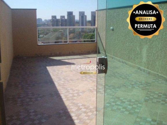 Cobertura com 2 Quartos à Venda ou Locação, 126 m² em Vila Tibiriçá - Santo André