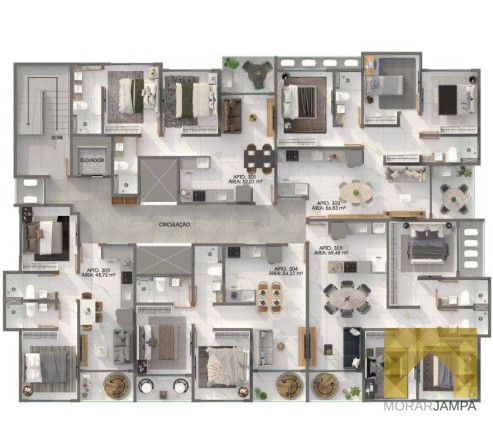 Imagem Apartamento com 2 Quartos à Venda, 53 m² em Bessa - João Pessoa Imagem Apartamento com 2 Quartos à Venda, 53 m² em Bessa - João Pessoa