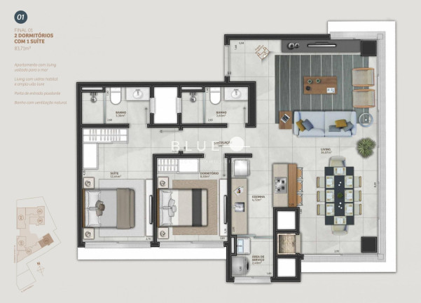 Imagem Apartamento com 4 Quartos à Venda, 130 m² em Predial - Torres Imagem Apartamento com 4 Quartos à Venda, 130 m² em Predial - Torres