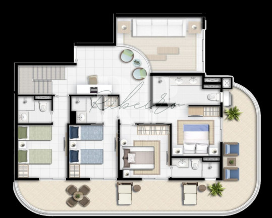 Imagem Imóvel com 4 Quartos à Venda, 293 m² em Riviera - Bertioga