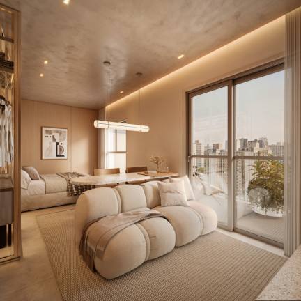 Imagem Imóvel com 1 Quarto à Venda, 28 m² em Centro - Curitiba