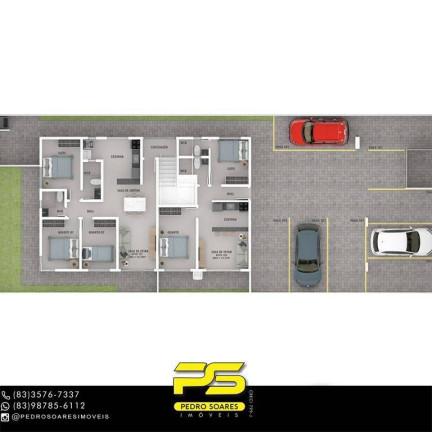 Imagem Apartamento com 2 Quartos à Venda, 53 m² em Portal Do Sol - João Pessoa