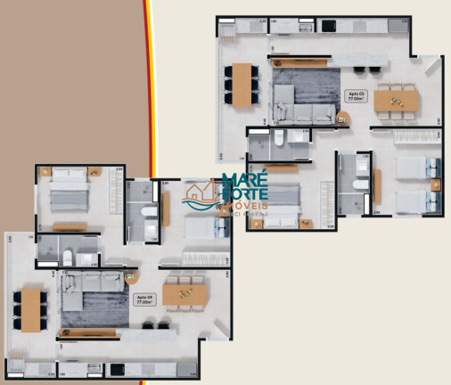 Imagem Apartamento com 2 Quartos à Venda, 77 m² em Martim De Sa - Caraguatatuba Imagem Apartamento com 2 Quartos à Venda, 77 m² em Martim De Sa - Caraguatatuba