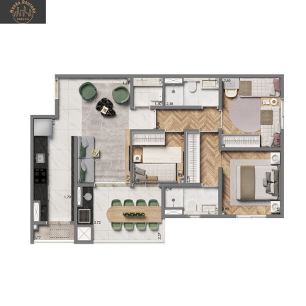 Imagem Apartamento com 3 Quartos à Venda, 102 m² em Jardim - Santo André