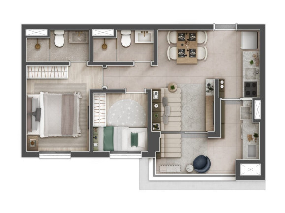 Imagem Apartamento com 2 Quartos à Venda, 49 m² em Bela Vista - Osasco Imagem Apartamento com 2 Quartos à Venda, 49 m² em Bela Vista - Osasco