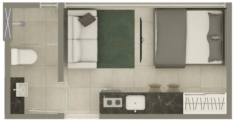 Imagem Studio com 1 Quarto à Venda, 29 m² em Jardim Oceania - João Pessoa