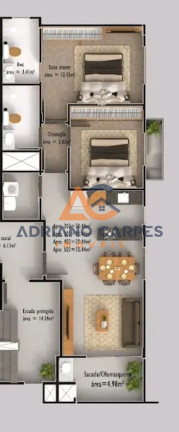 Imagem Imóvel com 2 Quartos à Venda, 70 m² em Centro - Penha Imagem Imóvel com 2 Quartos à Venda, 70 m² em Centro - Penha