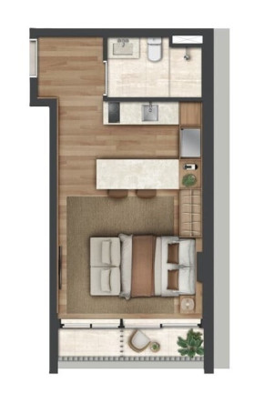 Imagem Apartamento com 1 Quarto à Venda, 33 m² em Moema - São Paulo