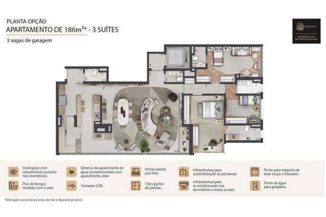Imagem Apartamento com 3 Quartos à Venda, 186 m² em Real Parque - São Paulo