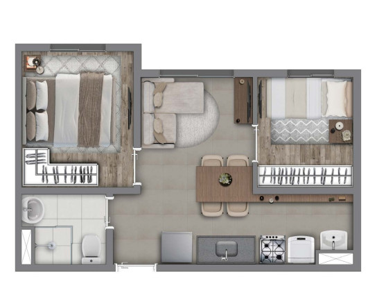 Imagem Imóvel com 2 Quartos à Venda, 31 m² em Vila Prudente - São Paulo