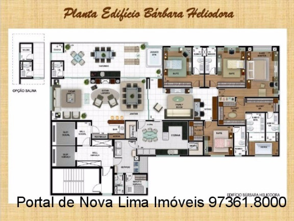 Imagem Apartamento com 4 Quartos à Venda, 280 m² em Vale Do Sereno - Nova Lima Imagem Apartamento com 4 Quartos à Venda, 280 m² em Vale Do Sereno - Nova Lima