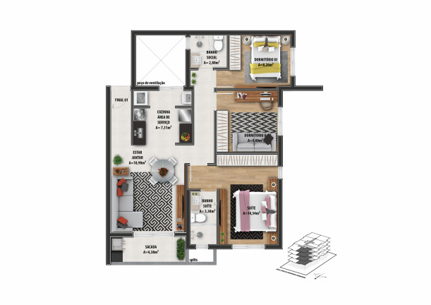 Imagem Apartamento com 2 Quartos à Venda, 69 m² em Rio Branco - Novo Hamburgo Imagem Apartamento com 2 Quartos à Venda, 69 m² em Rio Branco - Novo Hamburgo