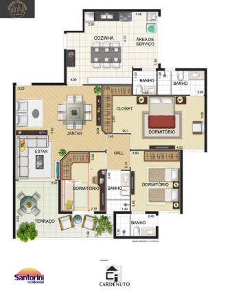 Imagem Apartamento com 3 Quartos à Venda, 130 m² em Barcelona - São Caetano Do Sul