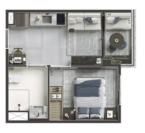 Imagem Apartamento com 1 Quarto à Venda, 29 m² em Saúde - São Paulo
