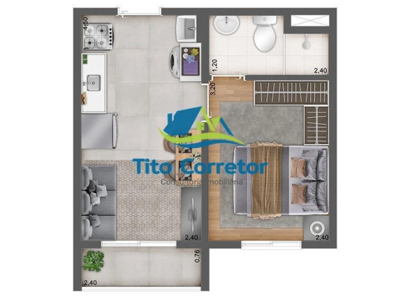 Imagem Apartamento com 1 Quarto à Venda, 26 m² em Barra Funda - São Paulo