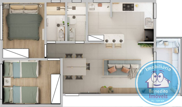 Imagem Apartamento com 2 Quartos à Venda, 69 m² em Taperapuan - Porto Seguro
