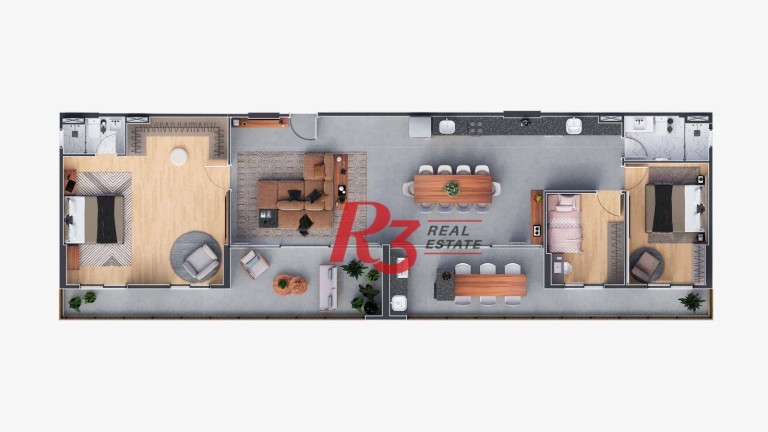 Imagem Apartamento com 2 Quartos à Venda, 65 m² em Ponta Da Praia - Santos