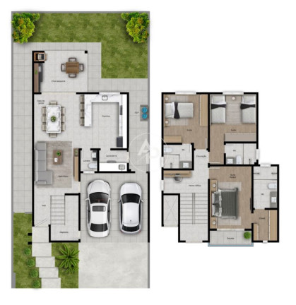 Imagem Casa de Condomínio com 3 Quartos à Venda, 175 m² em Jardim Carvalho - Ponta Grossa Imagem Casa de Condomínio com 3 Quartos à Venda, 175 m² em Jardim Carvalho - Ponta Grossa