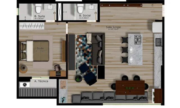 Imagem Apartamento com 2 Quartos à Venda, 68 m² em São Brás - Belém