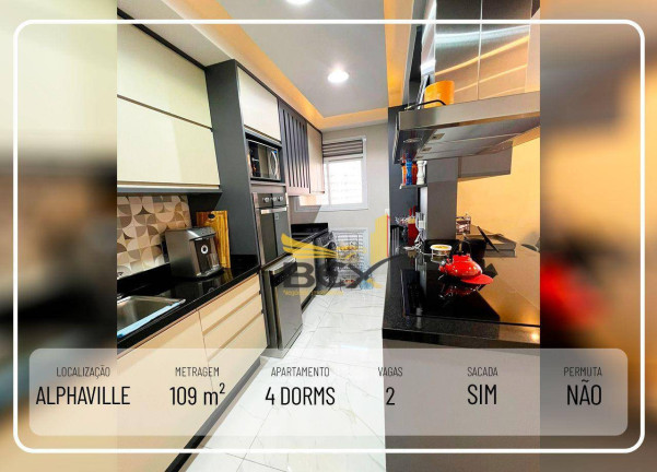 Imagem Apartamento com 4 Quartos para Alugar, 109 m² em Centro Comercial Jubran - Barueri