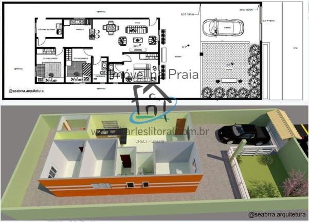 Imagem Casa com 3 Quartos à Venda, 125 m² em Massaguaçu - Caraguatatuba
