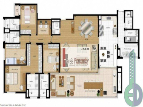 Imagem Apartamento com 3 Quartos à Venda, 234 m² em Cerâmica - São Caetano Do Sul