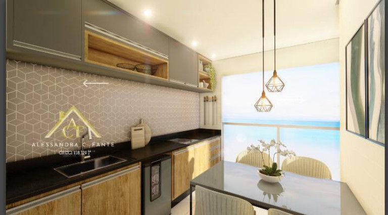 Imagem Apartamento com 1 Quarto à Venda, 71 m² em Centro - Mongaguá
