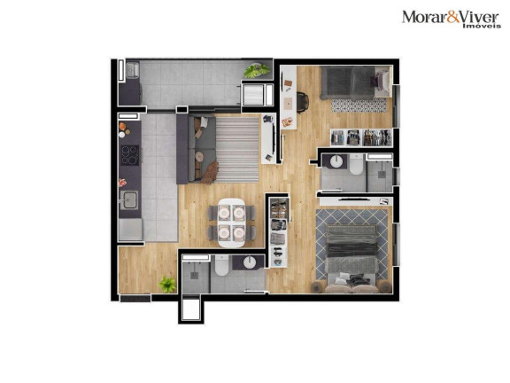 Imagem Flat com 1 Quarto à Venda, 39 m² em água Verde - Curitiba