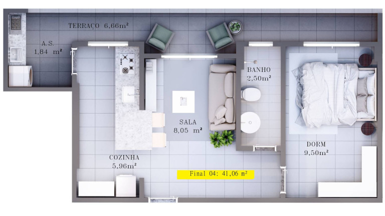Imagem Apartamento com 1 Quarto à Venda, 41 m² em Canto Do Forte - Praia Grande Imagem Apartamento com 1 Quarto à Venda, 41 m² em Canto Do Forte - Praia Grande