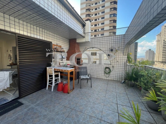 Imagem Cobertura com 3 Quartos para Alugar, 200 m² em Jardim Astúrias - Guarujá