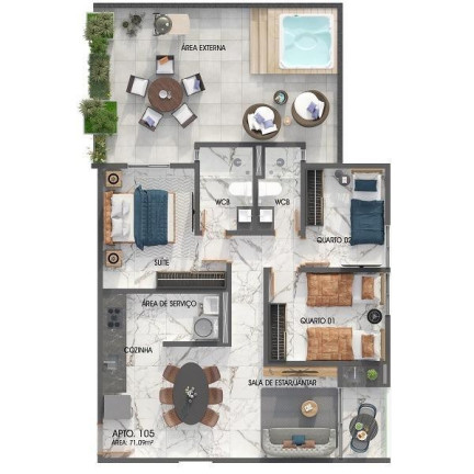 Imagem Apartamento com 2 Quartos à Venda, 56 m² em Jardim Oceania - João Pessoa Imagem Apartamento com 2 Quartos à Venda, 56 m² em Jardim Oceania - João Pessoa