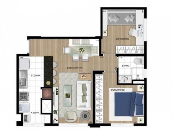 Imagem Apartamento com 2 Quartos à Venda, em Jardim Carvalho - Porto Alegre Imagem Apartamento com 2 Quartos à Venda, em Jardim Carvalho - Porto Alegre