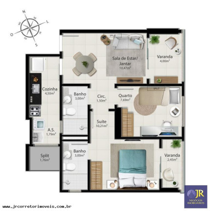 Imagem Imóvel com 2 Quartos à Venda, 59 m² em Jockey De Itaparica - Vila Velha Imagem Imóvel com 2 Quartos à Venda, 59 m² em Jockey De Itaparica - Vila Velha