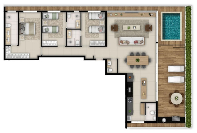Imagem Apartamento com 3 Quartos à Venda, 223 m² em Setor Marista - Goiânia