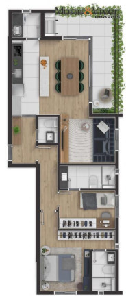Imagem Apartamento com 2 Quartos à Venda, 57 m² em Portão - Curitiba