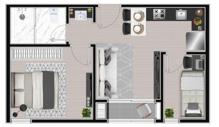 Imagem Apartamento com 2 Quartos à Venda, 35 m² em Cidade Industrial - Curitiba Imagem Apartamento com 2 Quartos à Venda, 35 m² em Cidade Industrial - Curitiba