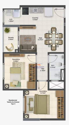 Imagem Apartamento com 2 Quartos à Venda, 46 m² em Aviação - Praia Grande Imagem Apartamento com 2 Quartos à Venda, 46 m² em Aviação - Praia Grande